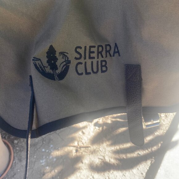 Sierra Club Tan Canvas Messenger Bag Crossbody with Adjustable Strap - Picture 6 of 14